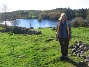 Meg at Beatrix Potter's Tarn